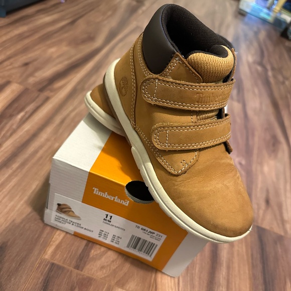 Timberland Kids Brown Strap Boots - Picture 1 of 10